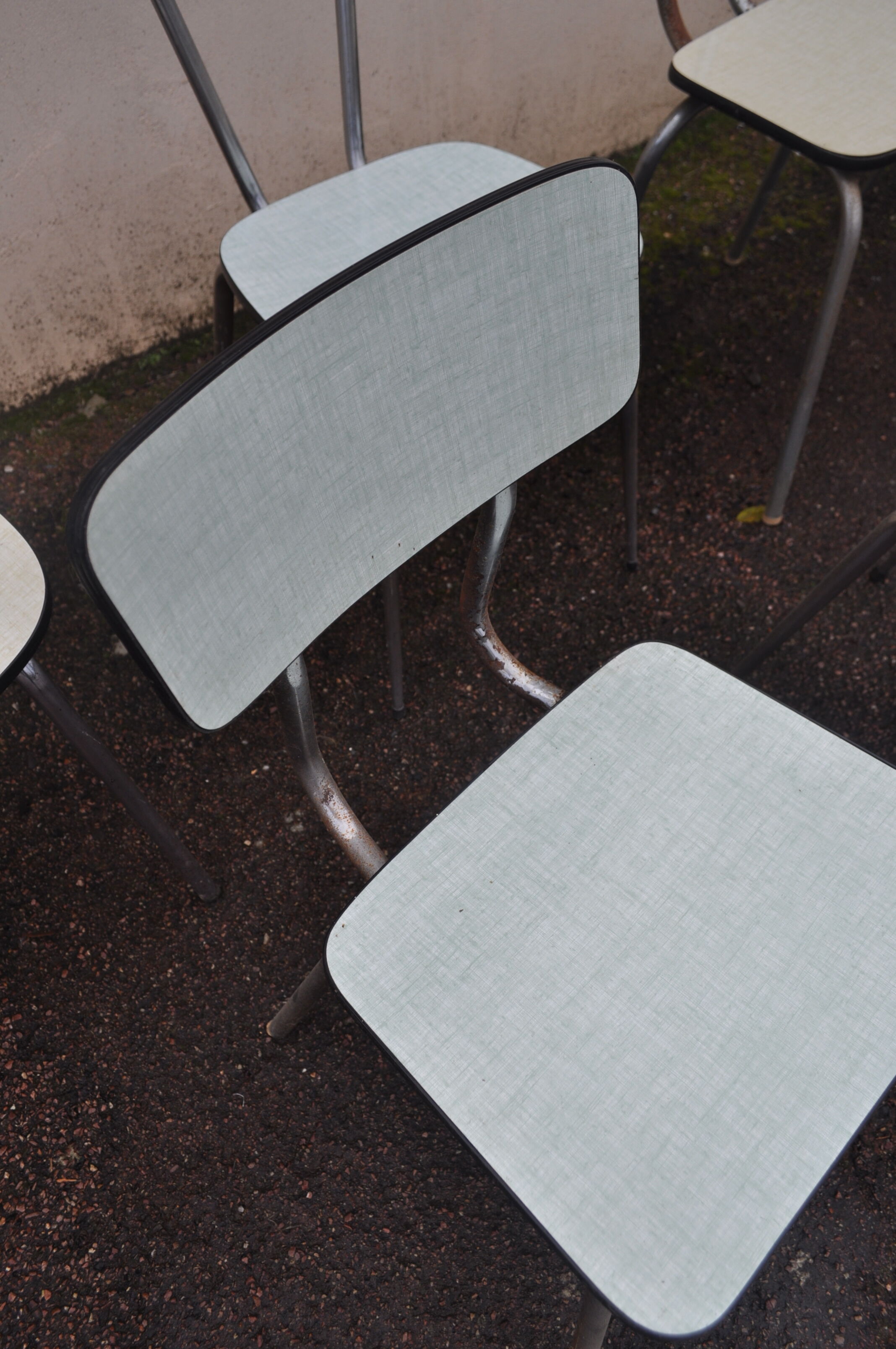 Set of Formica chairs