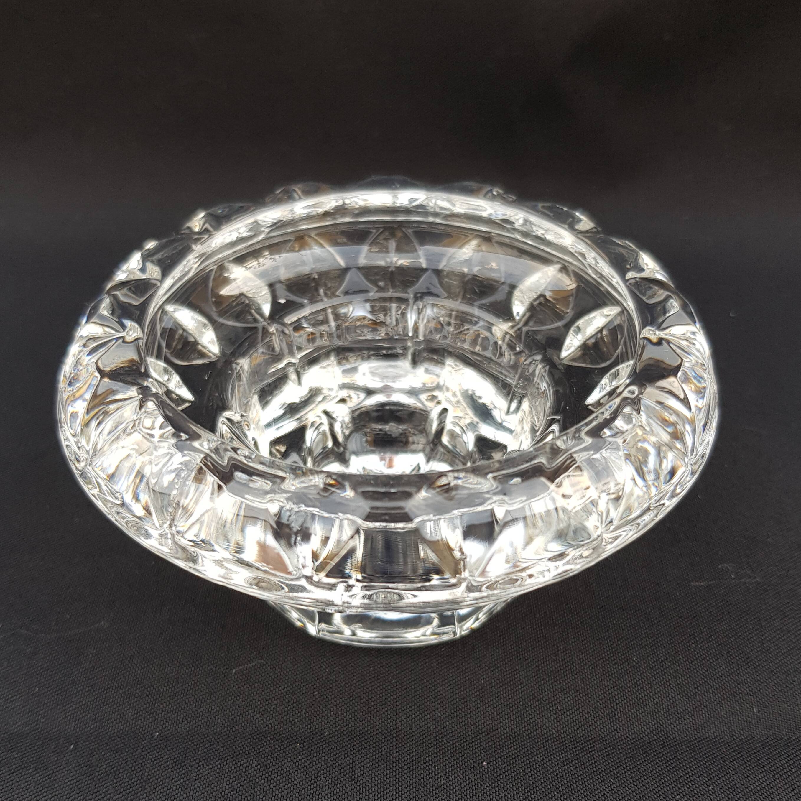 Old glass candle holder