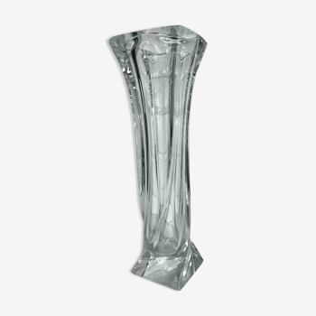 Vase 70’s en cristal souffle