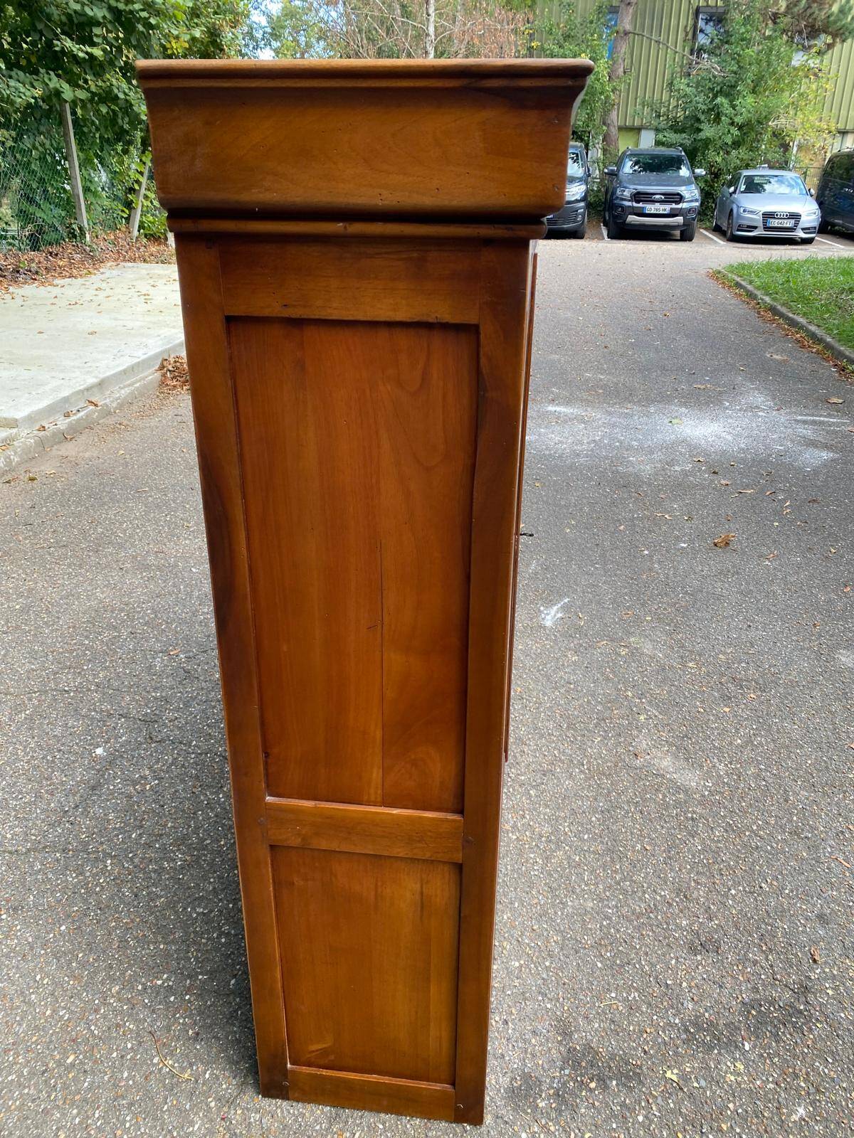 19th century Louis Philippe solid wood display case