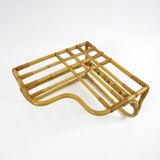 Bamboo and rattan coat rack, 1960s