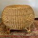 Pouf en rotin