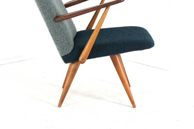 Fauteuil Akerblom bicolore - design scandinave - moderne du milieu du siècle