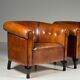Ensemble de 2 fauteuils club en peau de mouton