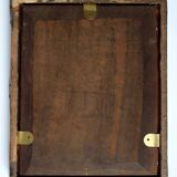 Antique Biedermeier Young Lady Miniature Portrait Painting