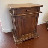 Solid raw wood chest of drawers