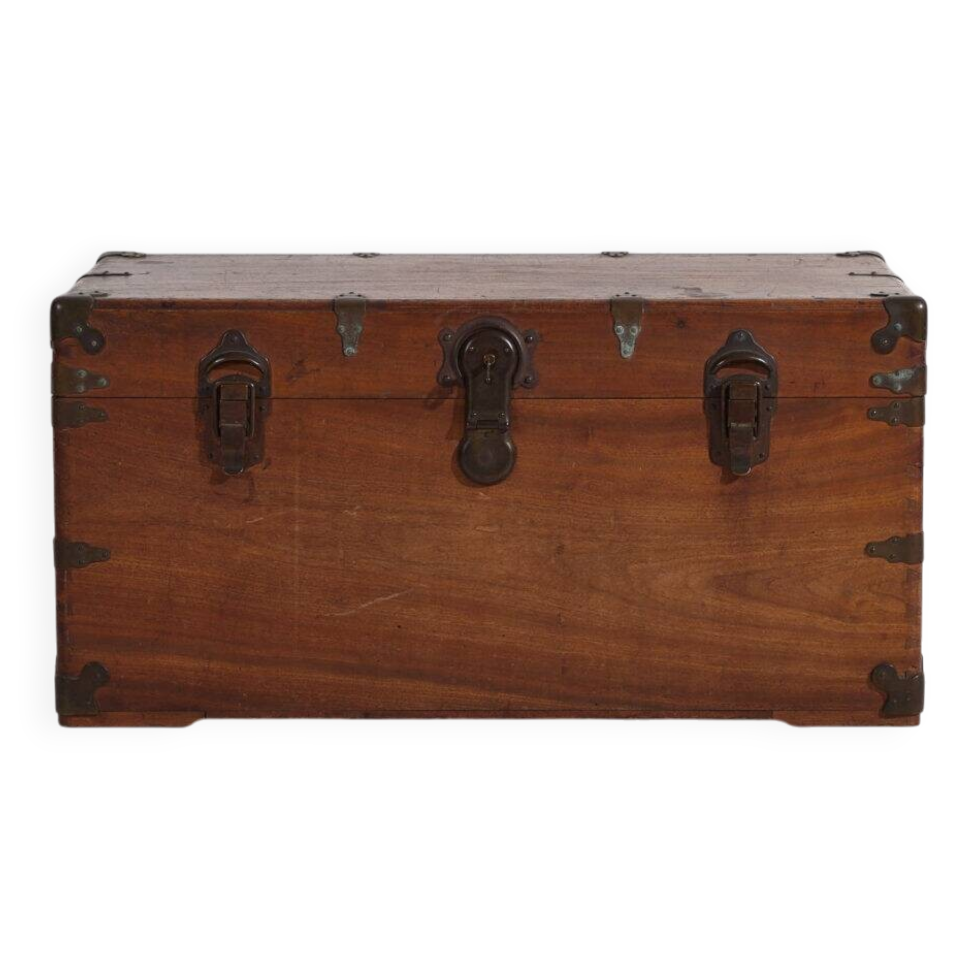 Antique Japanese camphor wood chest – Meiji period (c. 1890-1912) #76