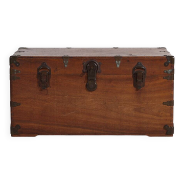 Antique Japanese camphor wood chest – Meiji period (c. 1890-1912) #76