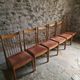 Set of 6 Danish teak dining chairs model 422, attributed to Arne Vodder for Sibast, 1960s.
