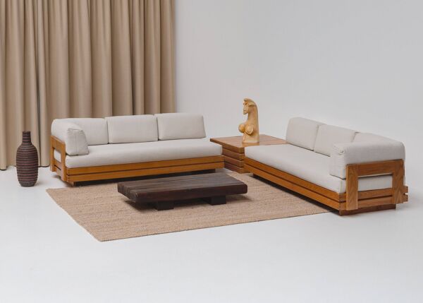 Ensemble de salon Maison Regain, France années 1970