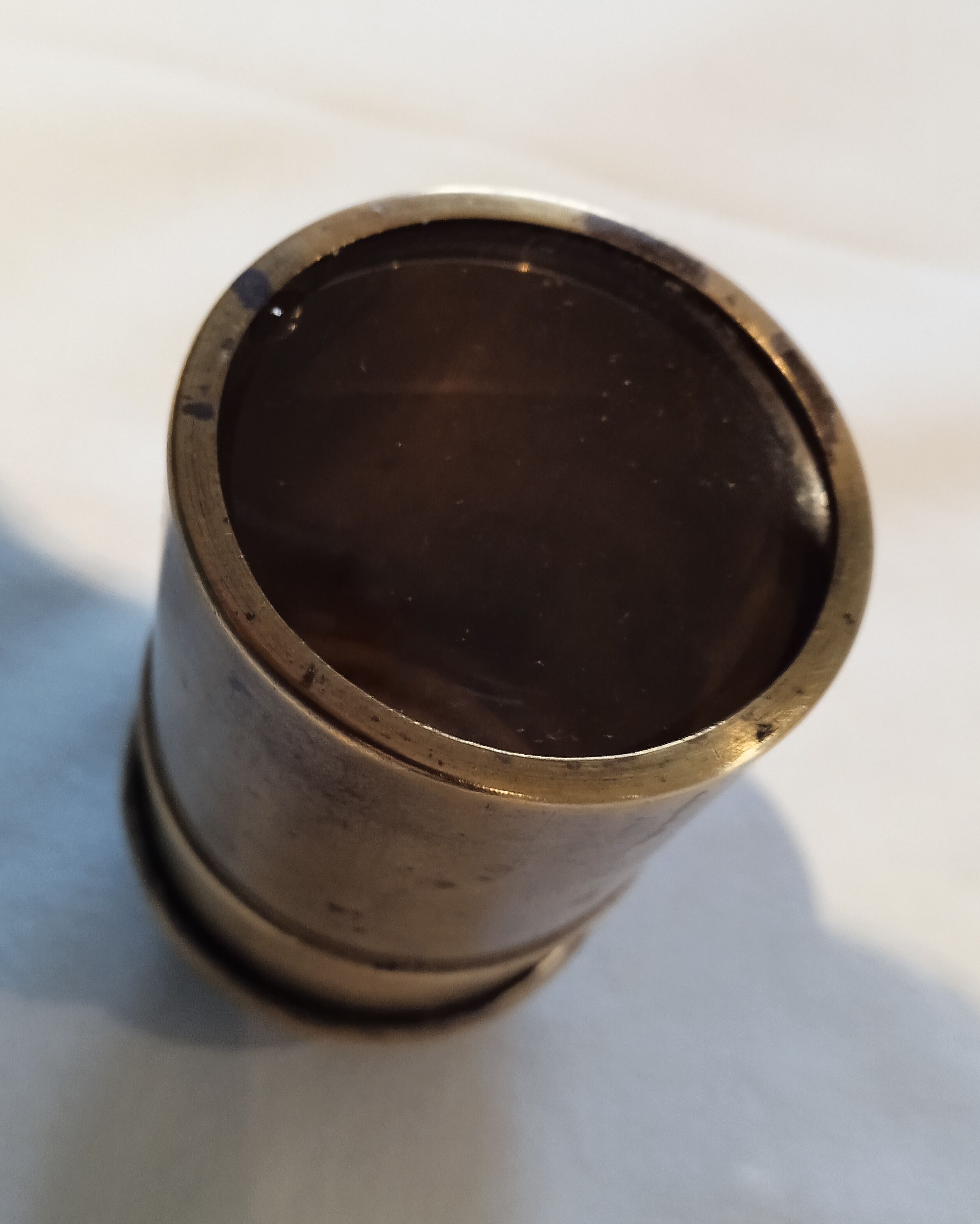 Antique brass magnifying glass