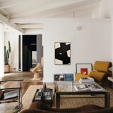 Original minimalist and abstract painting, B14