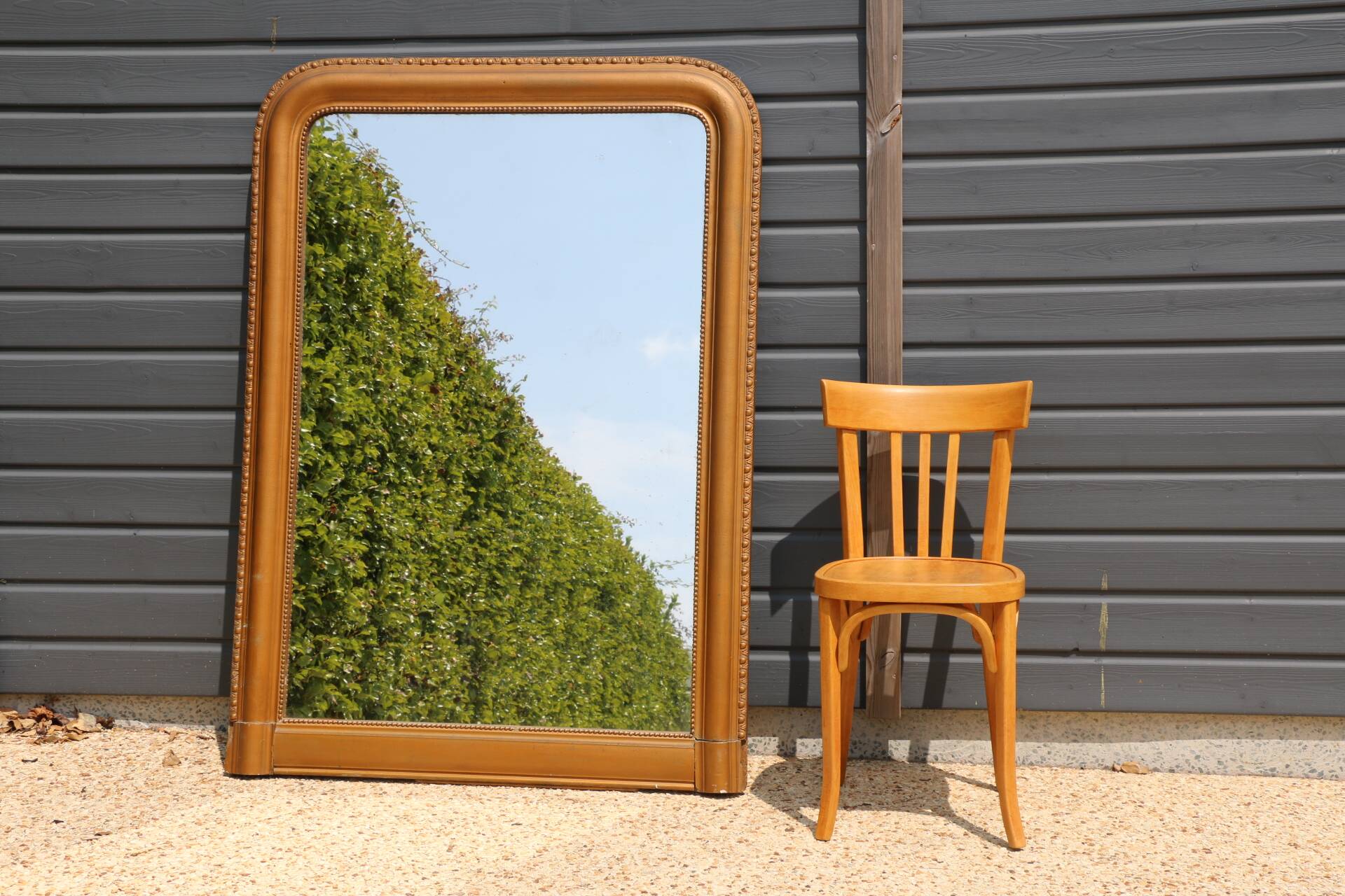 XXL antique gold mirror 1430mm