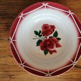 Lot of 6 earthenware plates Digoin Sarreguemines model Cibon