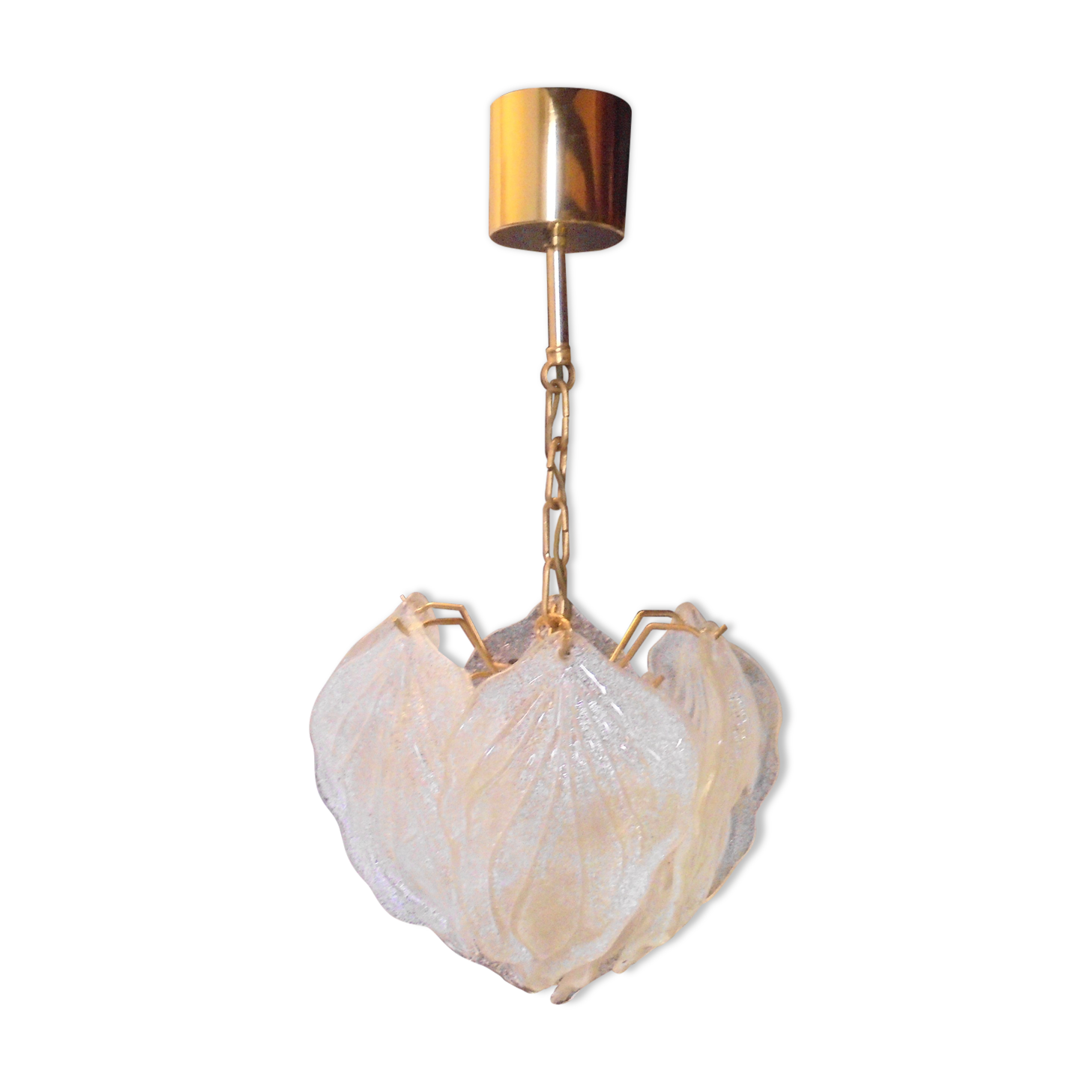 Murano glass chandelier published by Novaresi,80s