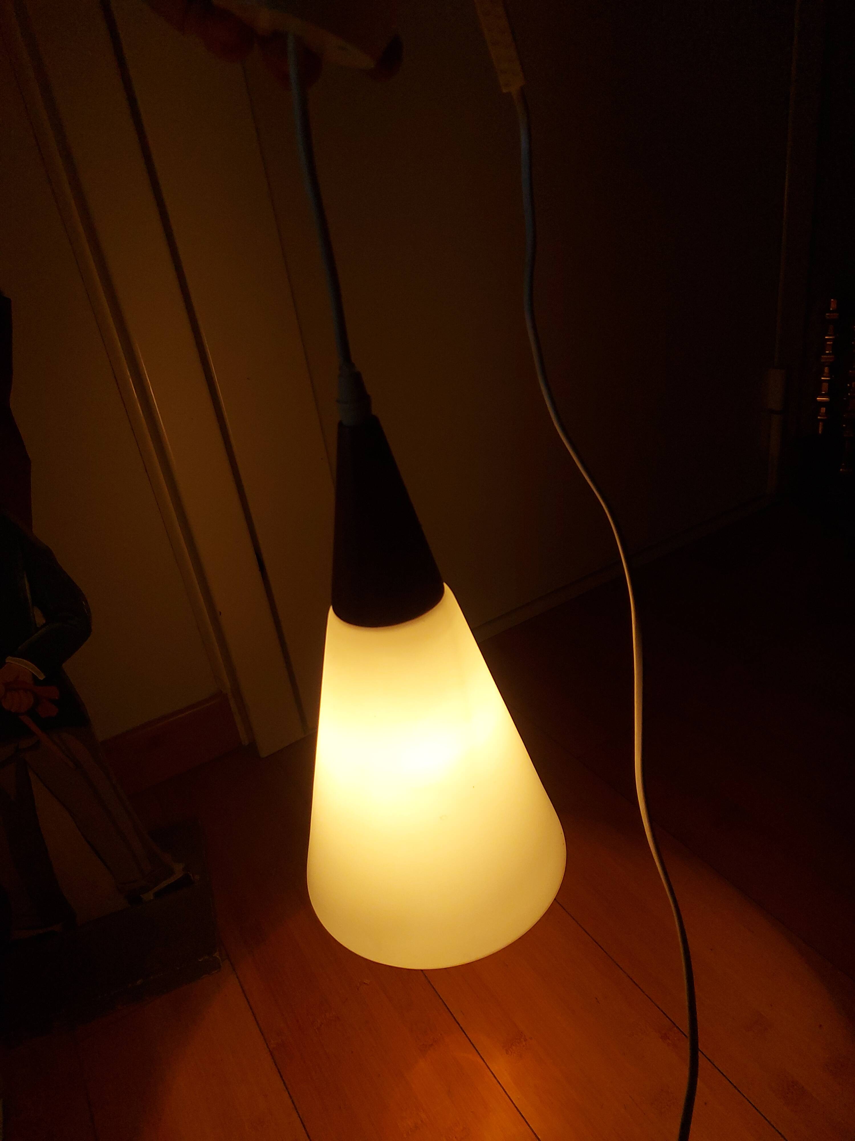 Chandelier, philips pendants, louis kalf