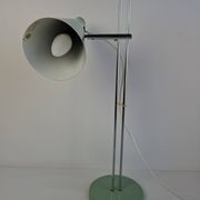 Josef Hůrka for Lidokov Midcentury Modern Table Lamp in Green Metal