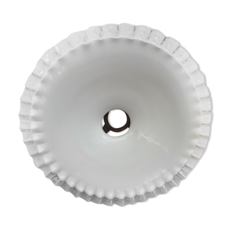 White opaline lampshade