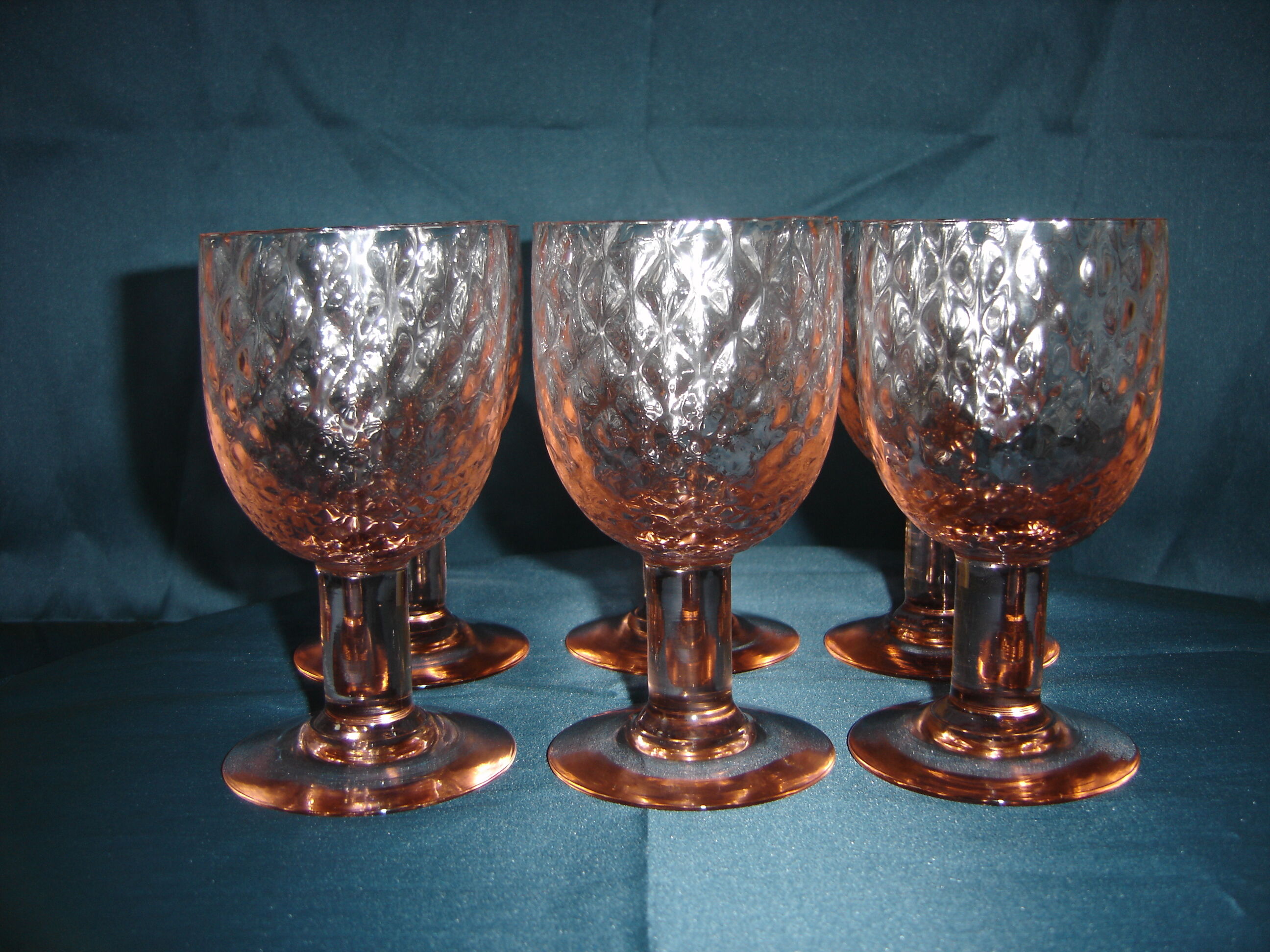 Pineapple shaped glasses 70s