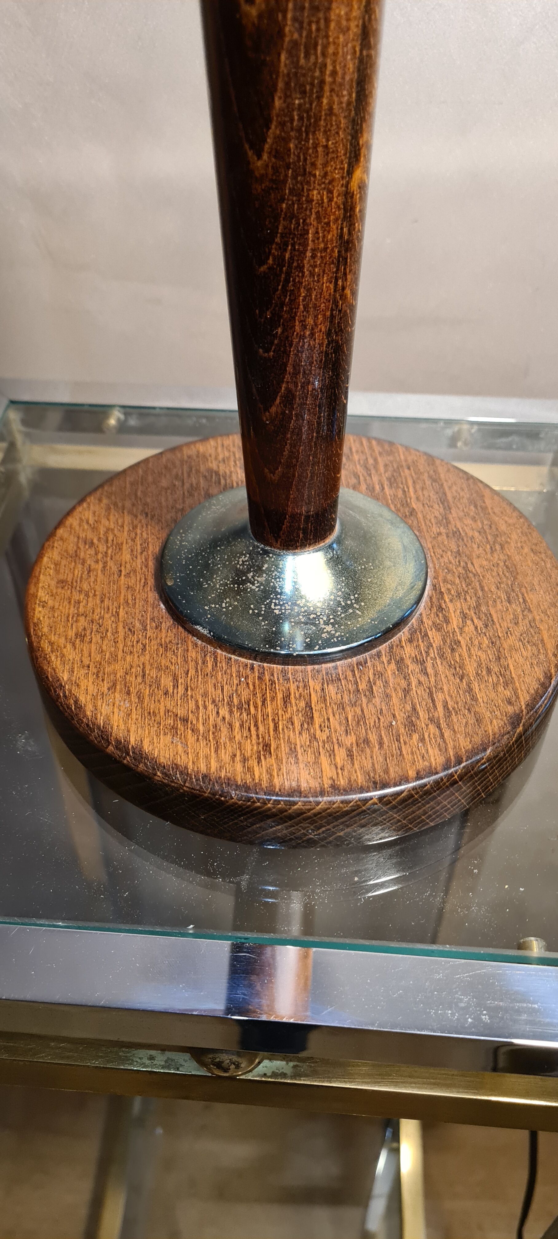 Art deco lamp lampshade pink 1930 with opaque pattern fleural electricity new nf