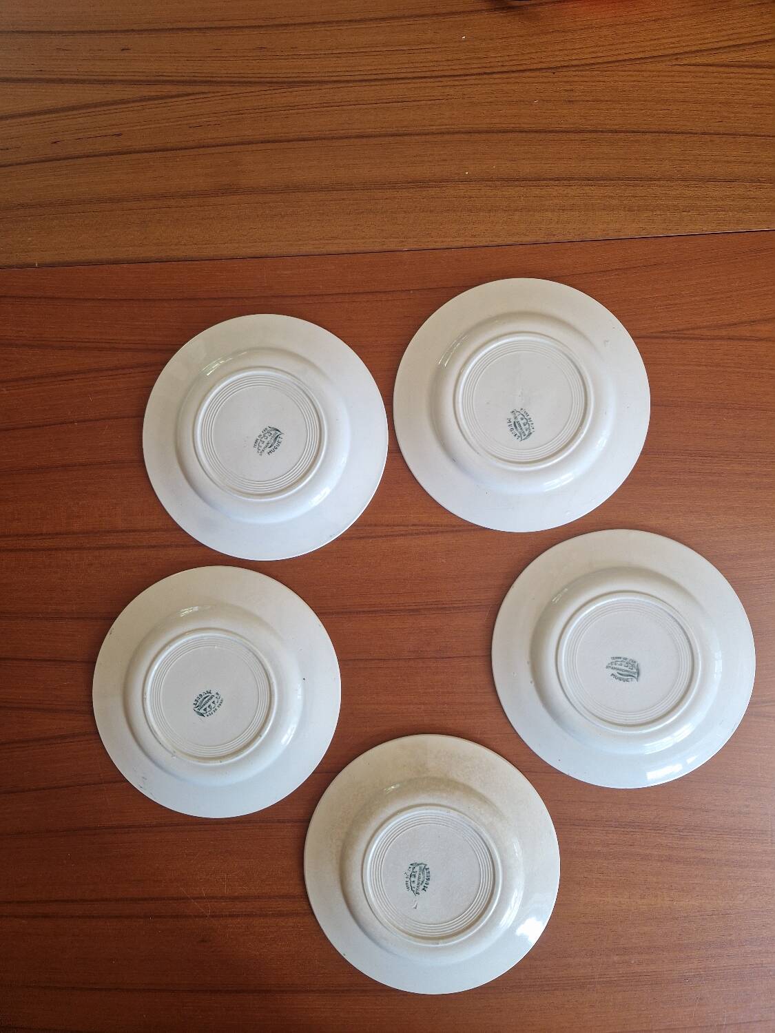 Set of 5 Saint Amandinoise Muguet Plates
