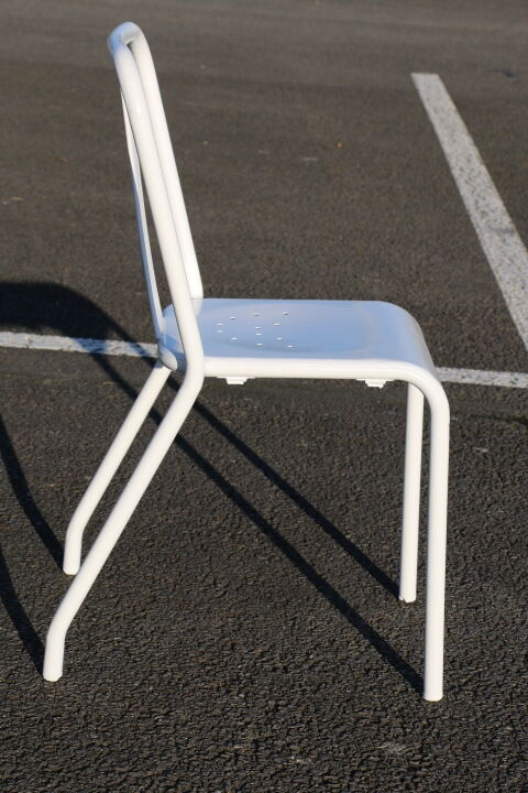 4 Tolix chairs by designer Xavier Pauchard model T37 1950