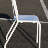 4 Tolix chairs by designer Xavier Pauchard model T37 1950