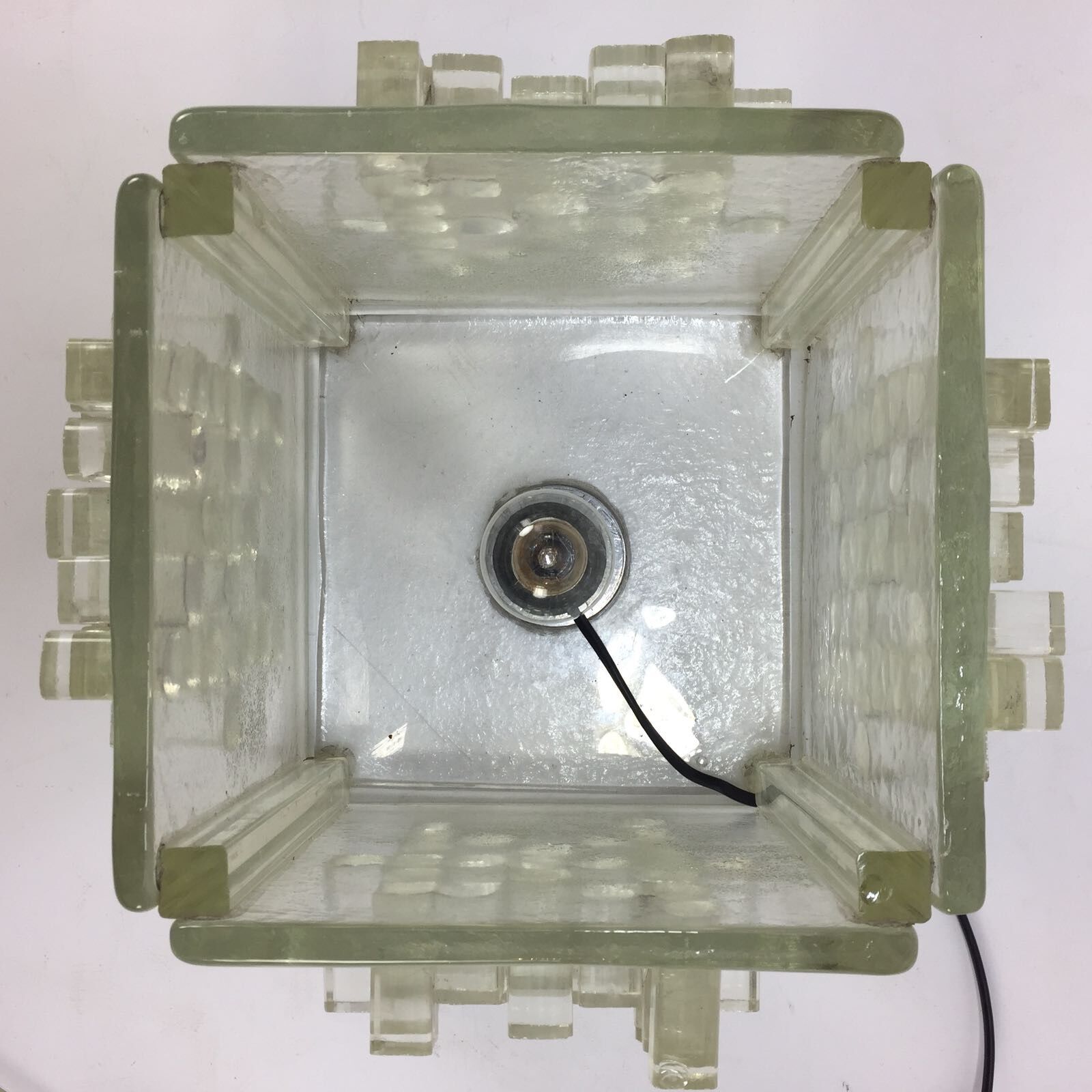 Italian Crystal "Apis" Table Lamp from Poliarte, 1960s