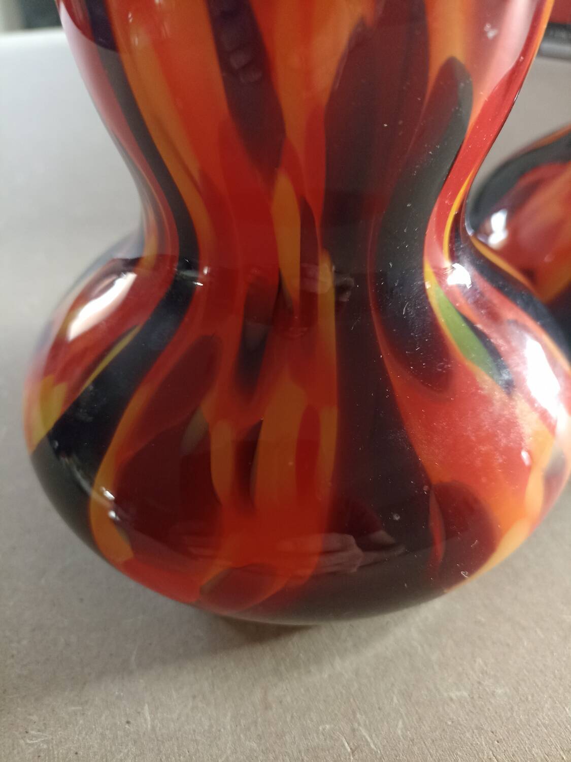 Pair of vintage glass vases