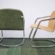 2 chaises vintage cantilever chromées