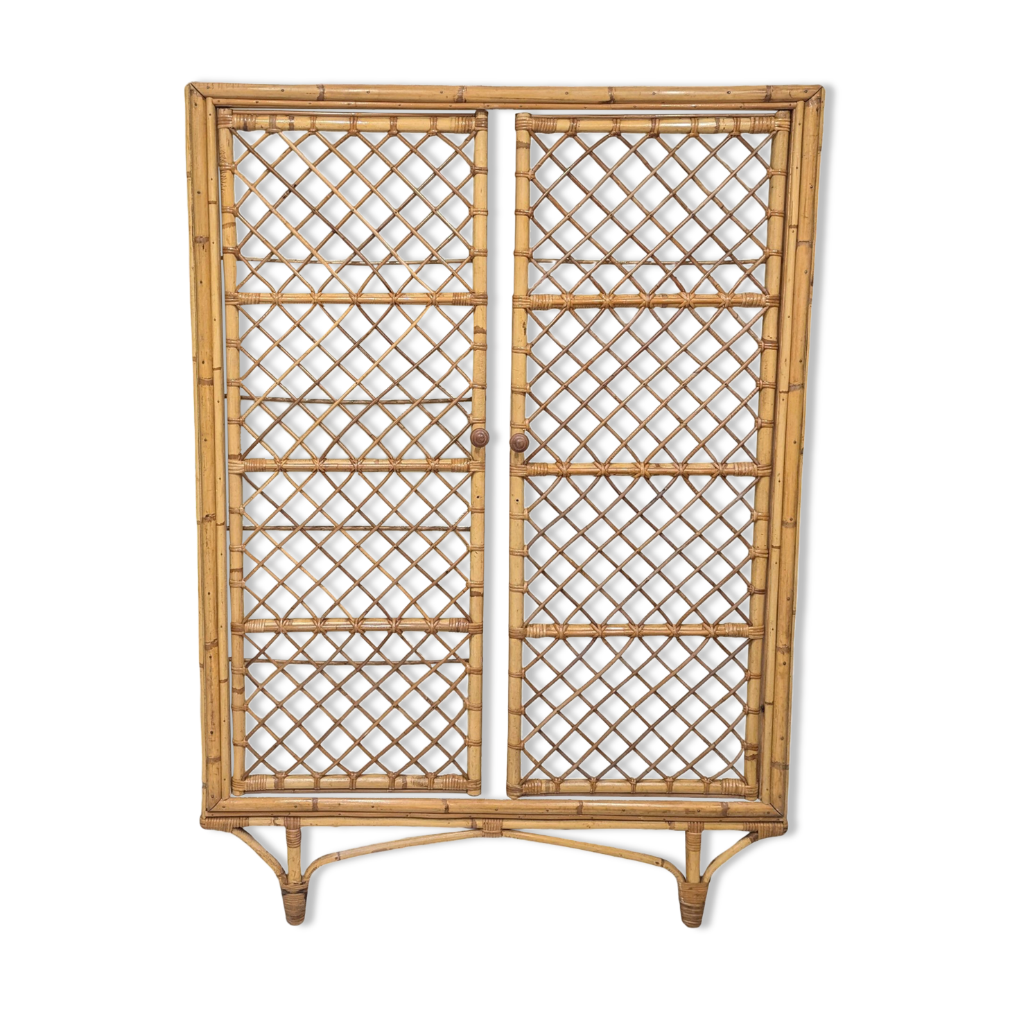 Rattan wardrobe