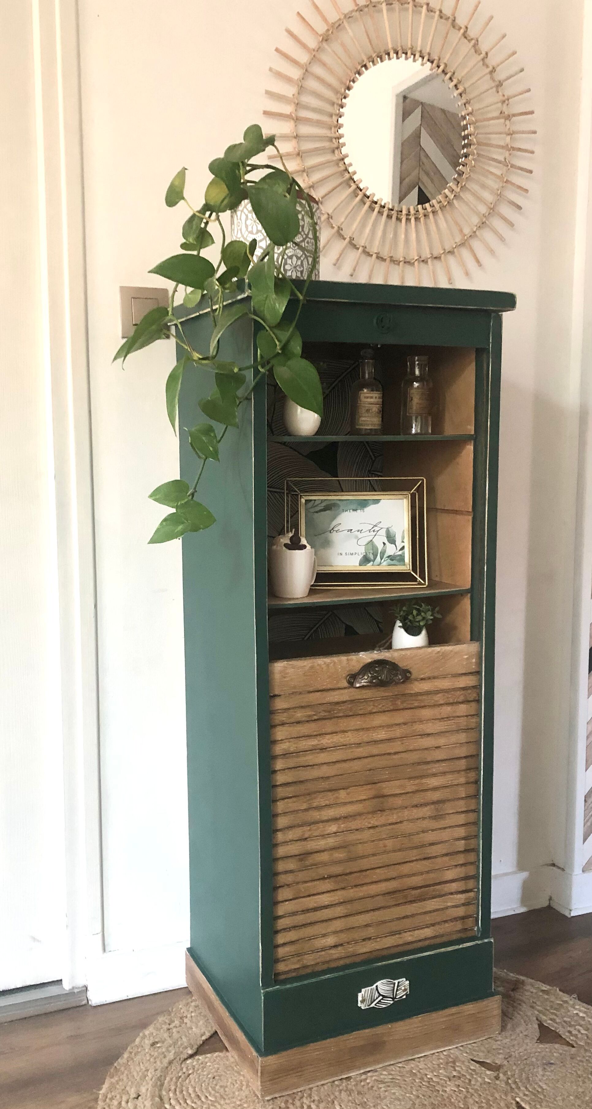 Vintage binder cabinet