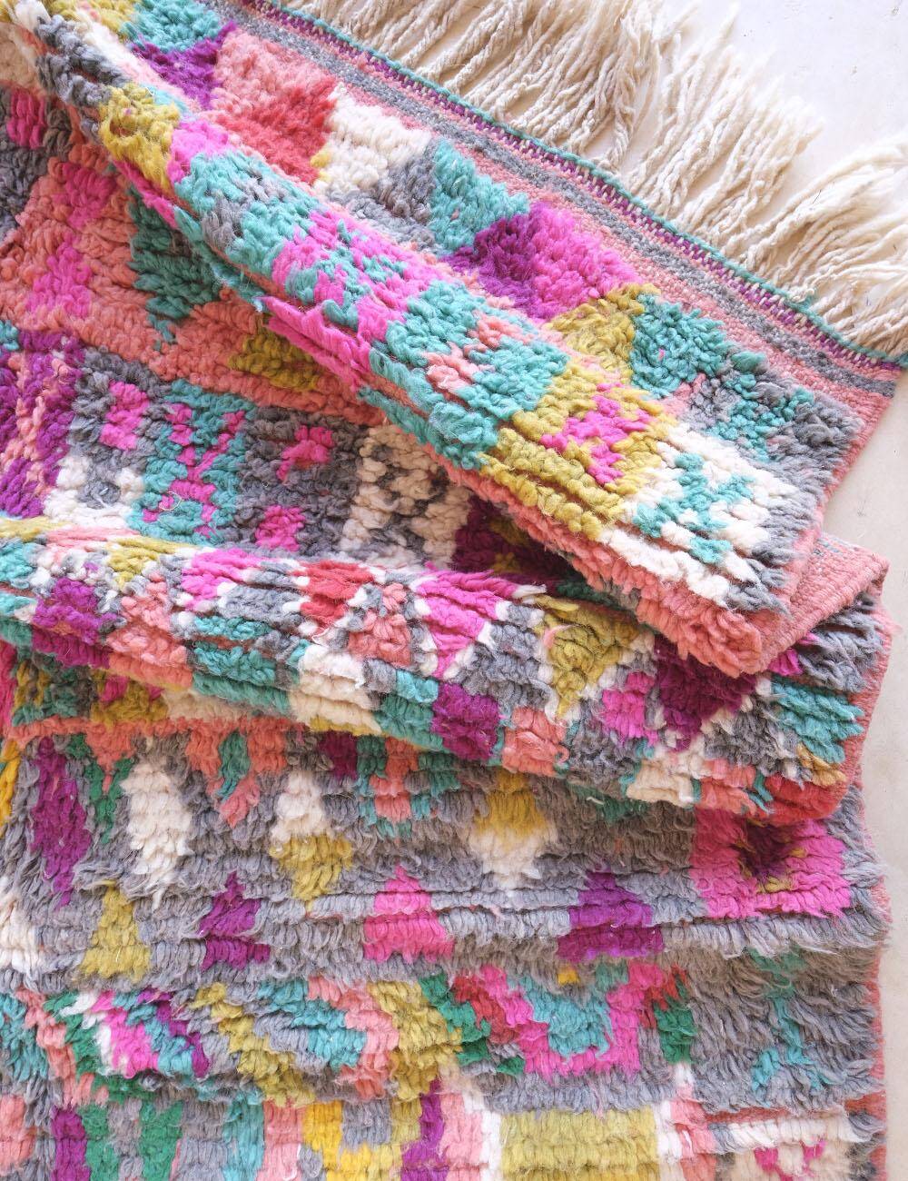 Handmade Berber Rug - 247 x 138 cm