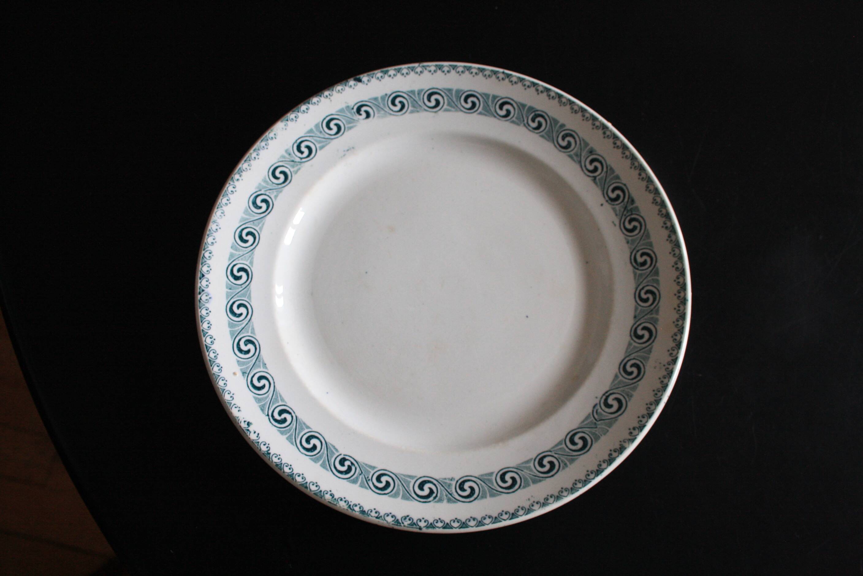 Set of 5 ironstone plates Moulin des Loups & Hamage