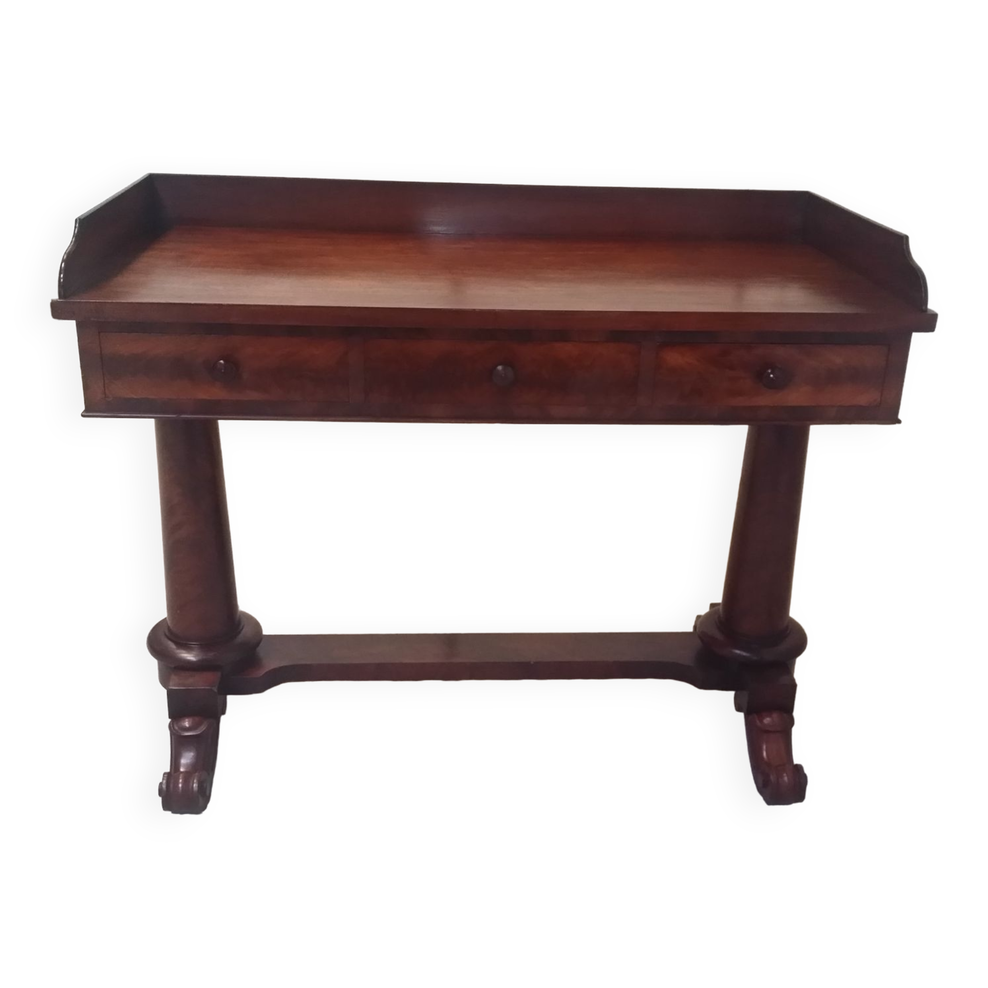 English mahogany desk from the 19th century