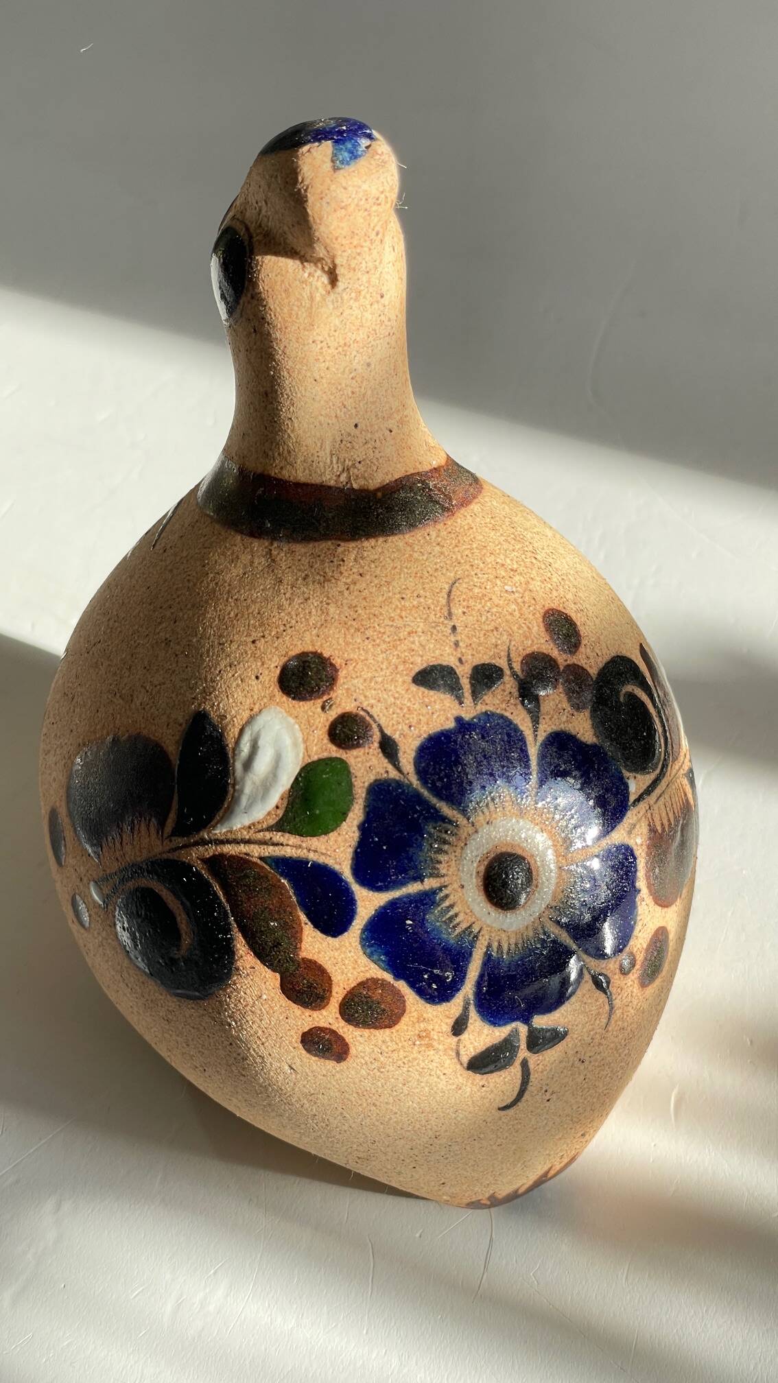 Bird handmade stoneware mexico vintage