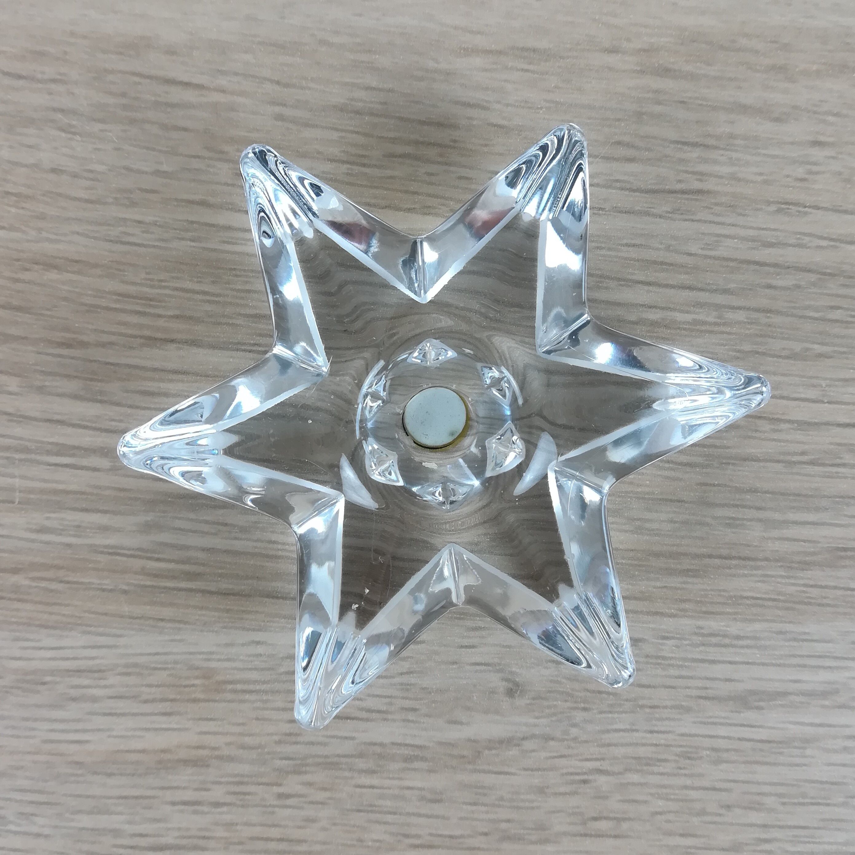 CANDLE HOLDER STAR IN CRYSTALGLASS LORRAINE