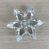 Bougeoir etoile en verre cristallerie lorraine