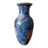 Vase chinois vintage asiatique peint à la main signé