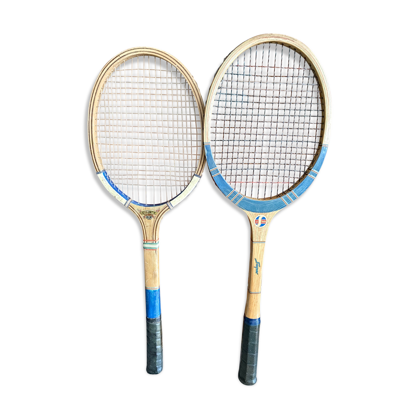 Pair of vintage tennis rackets