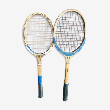 Paire de raquettes de tennis vintage