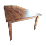 Solid oak farmhouse table, 270x120 cm, with 4 drawers