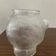 Vintage glass bear head jar France