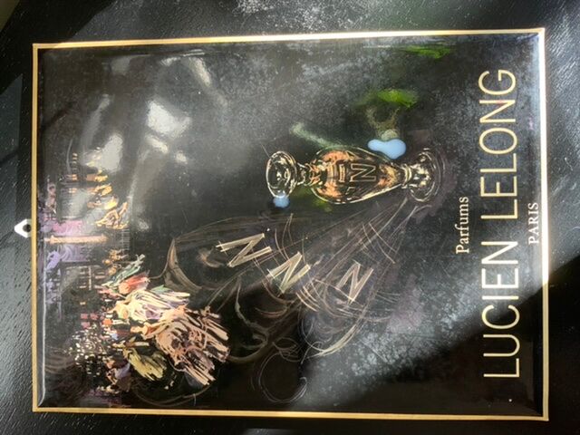 Original advertisement Lucien lelong plasticized iron plate, perfume N