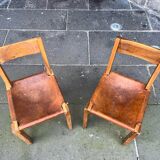 Pair of PIERRE CHAPO Chairs Model S24