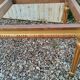 Louis XVI style coffee table in old gilded wood with marble top