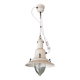 White fisherman's lamp or pendant light - Ucello design from the 80s