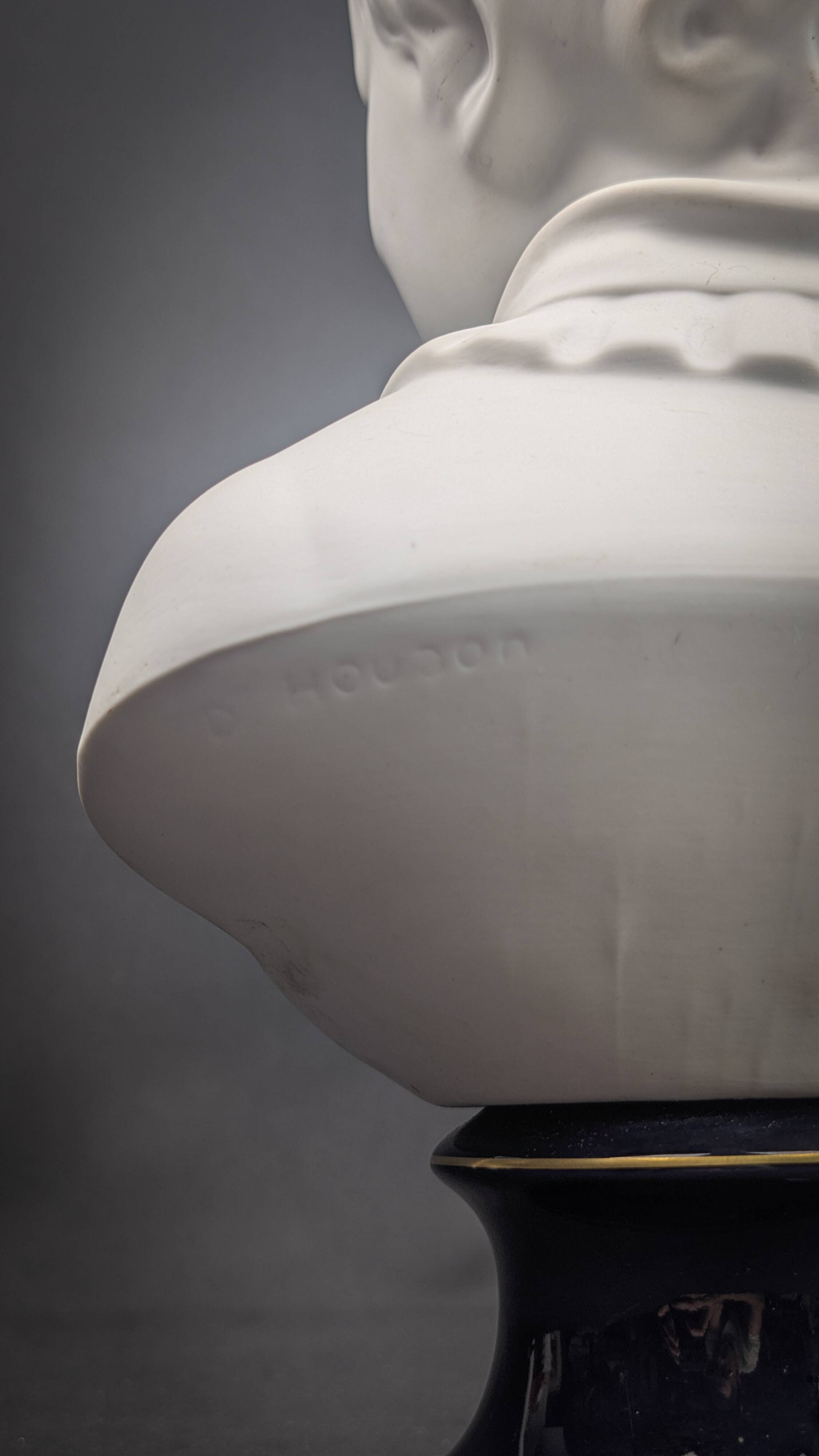 Child bust of Alexandre Brongniart, Limoges porcelain, Camille Tharaud