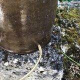 Lampe vintage en grès de normandie