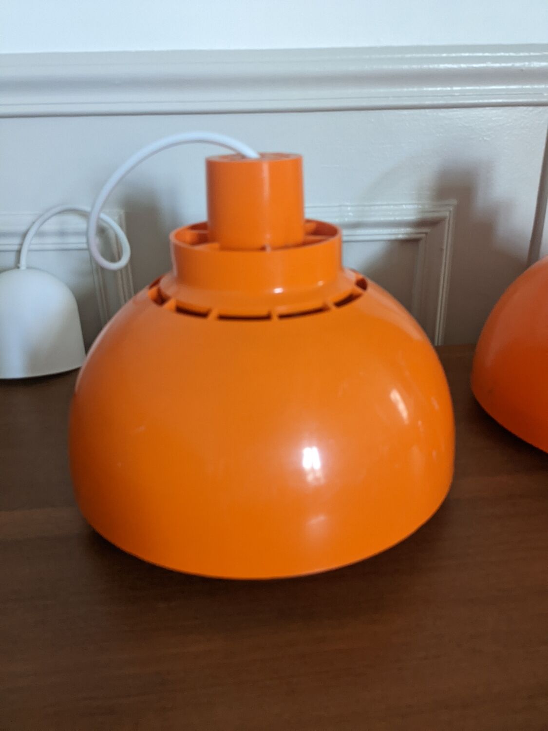 Pair of Danish Minisol pendant lights
